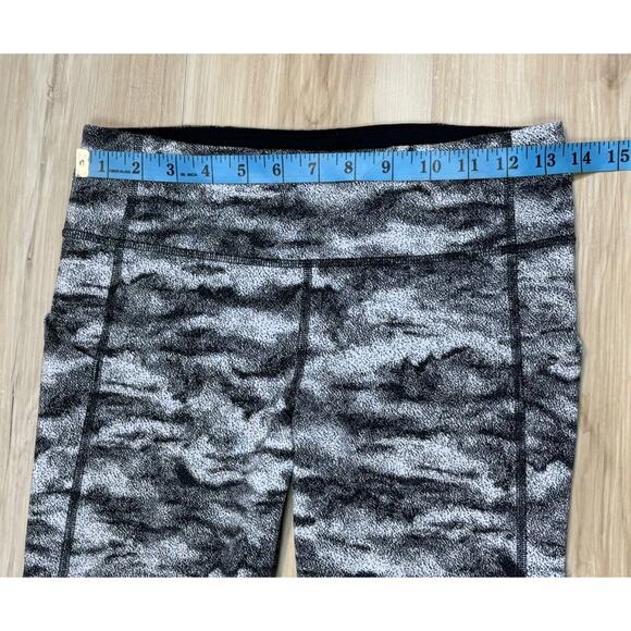 Lululemon Pace Rival Crop Tights 22” Luxtreme Hazy Days Black White sz 6 / S - Picture 13 of 15
